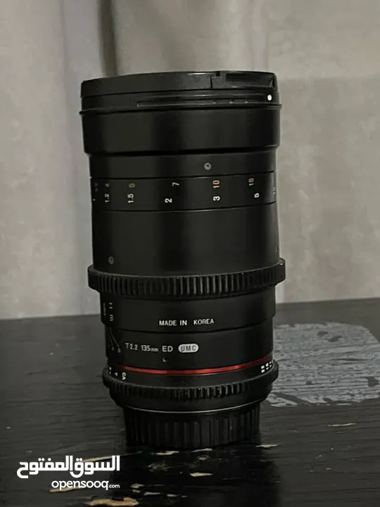 Samyang lens 135mm / T2.2 Full Frame Telephoto
