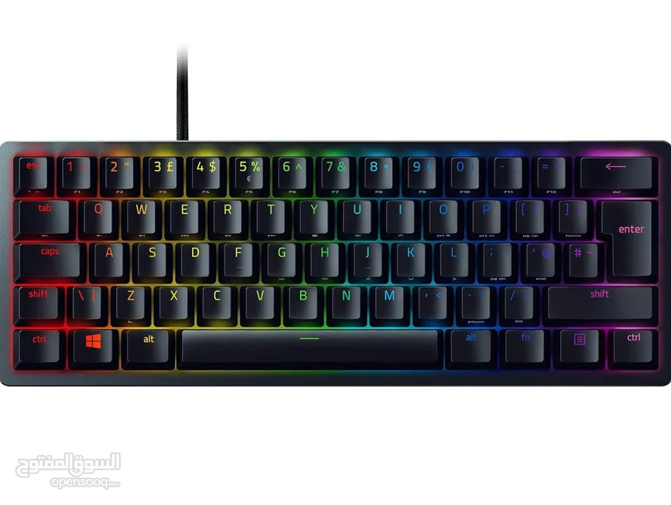 Razer Huntsman Mini, 60% Optical Gaming Keyboard (Linear Red Switch), Black