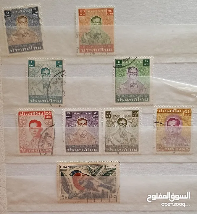 طوابع اصلية من كل بلدان العالم للبيع المستعجل الطابع ب دينار