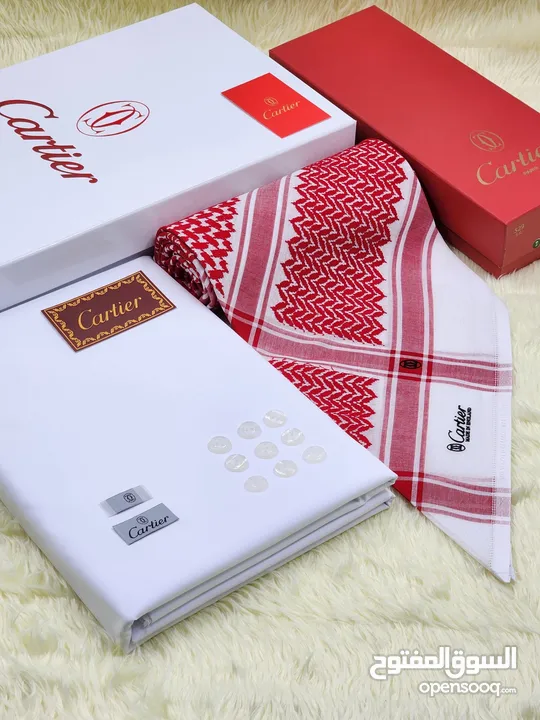 عرض خاص اطقم جديده اصدارات 2025 قماش مع الشماغ كارتير مونت بلانك اقنر جفنشي ملكي خاص مع المرفقات.
