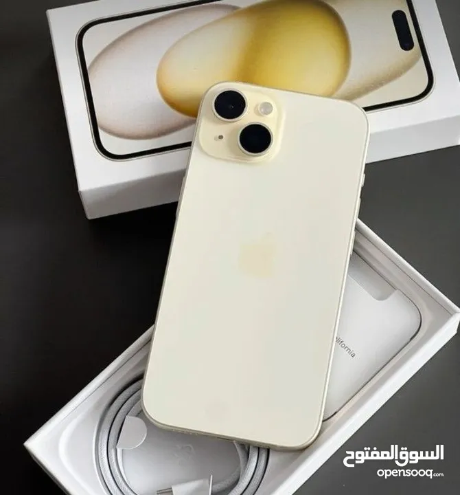 ايفون 15 نظيف وكالة مع الكرتونة