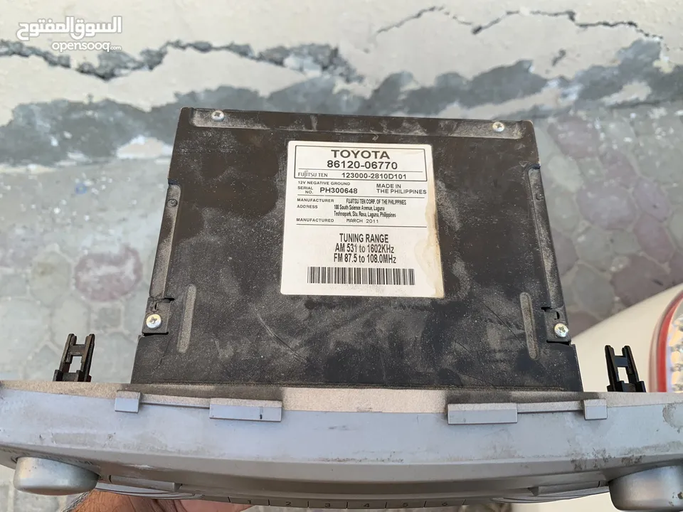 Toyota camry 2011 radio receiver  جهاز إستقبال راديو لكامري 2011