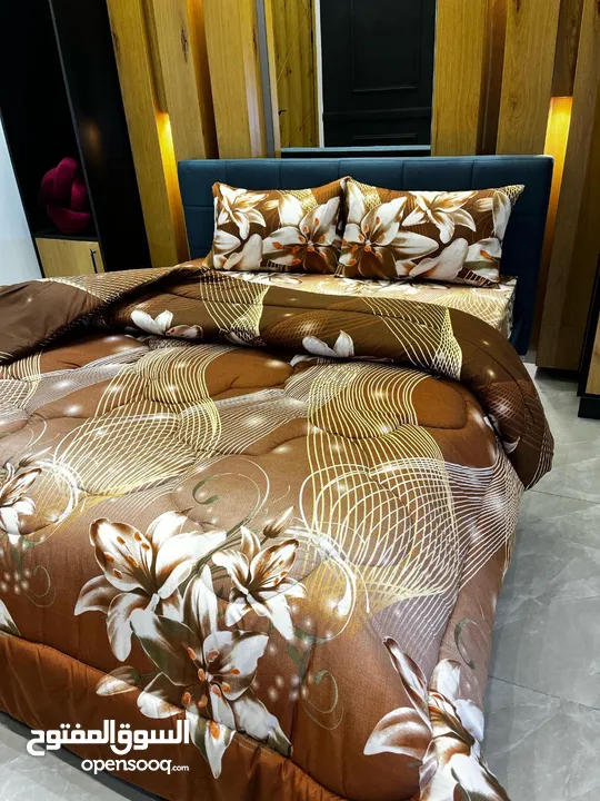 لحاف نفخ صيفي مجوز 6 قطع جودة عالية جدا مع كفالة  المقاسات : اللحاف 250×220 الملف 180×200×25 مع مغيط