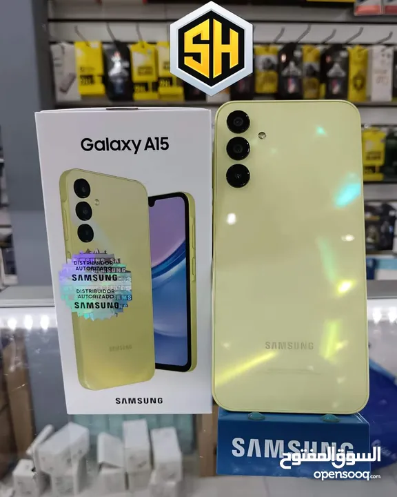 جهاز جديد بالكرتونة Samsung A15 رام 12 جيجا 128 مكفول سنة متوفر توصيل