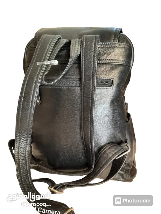 Premium quality stylish genuine leather backpack bag  Mens / women