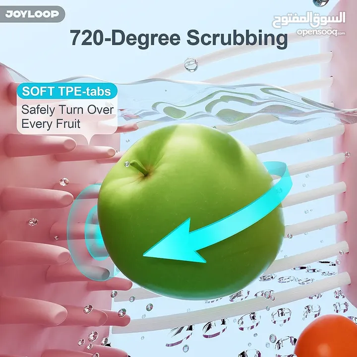 جهاز تنظيف الفواكه الخضروات الفاكهة مع وعاء