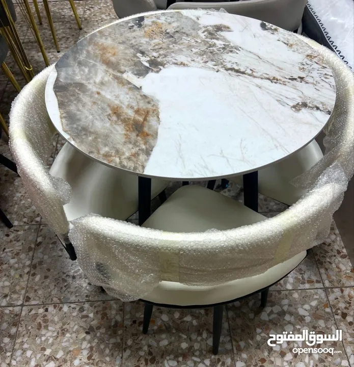 ميز طعام شطرنج مرمر