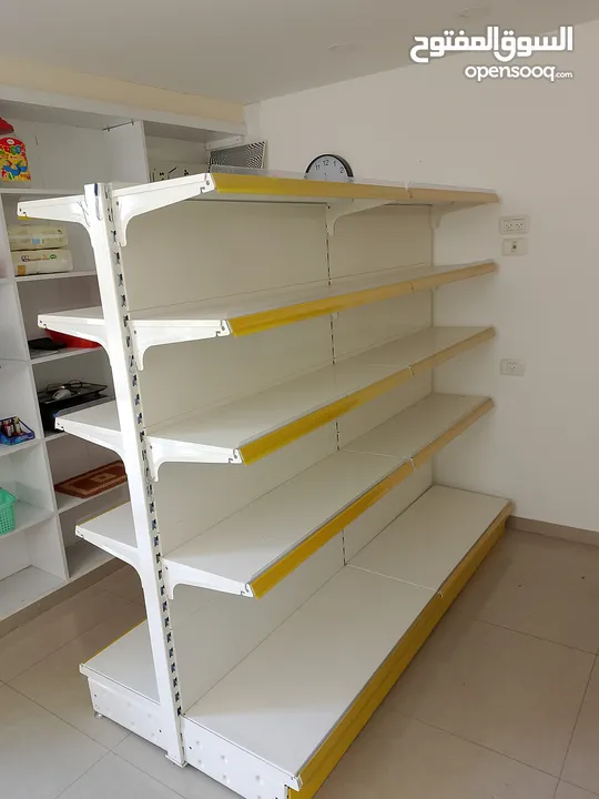 رفوف وسط طول 4 متر ارتفاع 5 رفوف (مجوز)