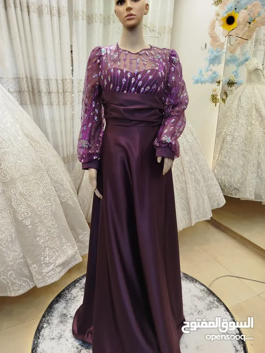 محل للبيع فساتين سهرة وبدلات زفاف  سحاب دوار الشهيد مجمع الاندلس طابق تاني