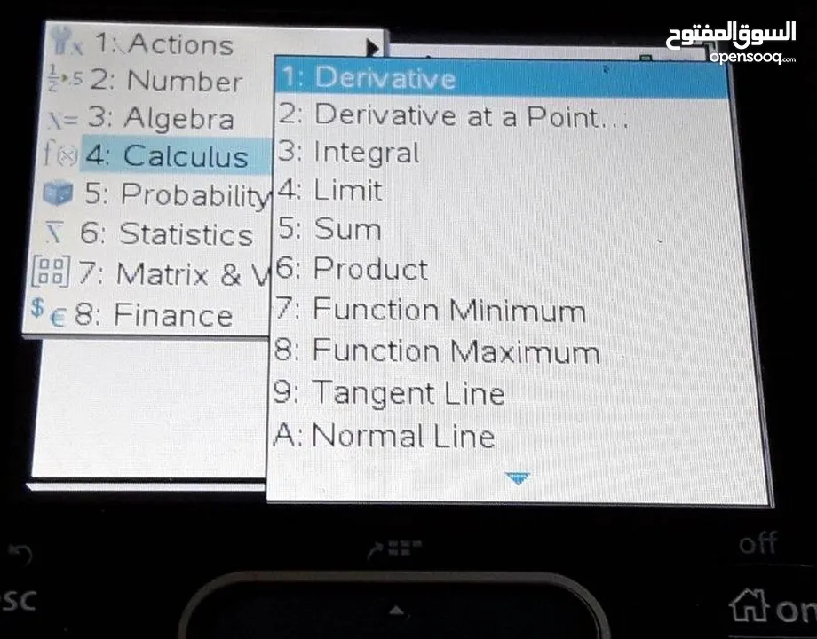 الة حاسبة TI-NspireTM CX CAS Graphing Calculator متطورة جدا IB  IG  SAT