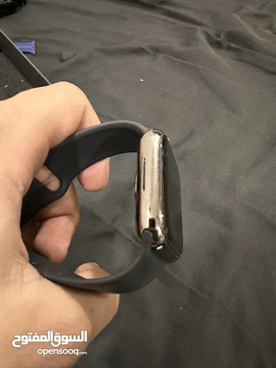 ‏Apple Watch Series 7 – ستانلس ستيل 45mm – GPS + Cellular – Graphite