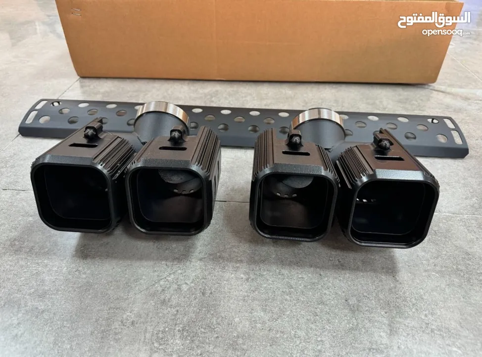 Exhaust Pipe fits for Defender 110 130 2020-2025 3PCS Black Tail Pipe