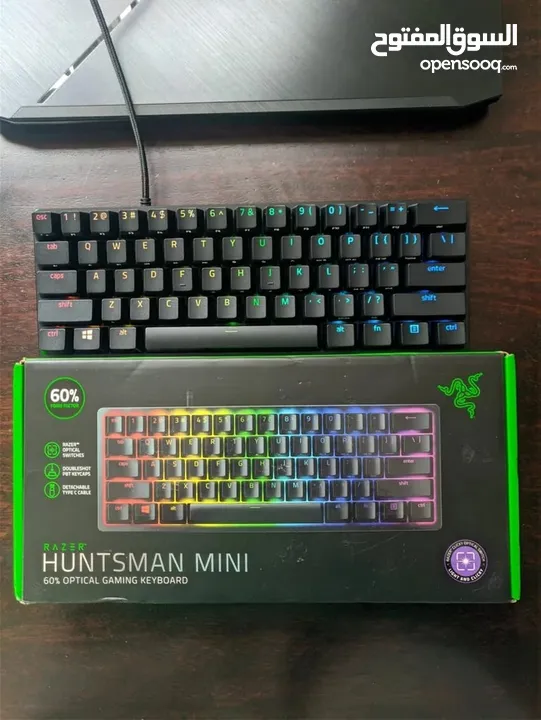 Used Razer Huntsman Mini “red switch” keyboard and Logitech g502x mouse for sale (IN GOOG CONDITION)