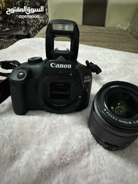 Canon EOS 4000D Camera DSLR+ LENS  18-55MM كانون ذات جودة عالية  للبيع جديدة