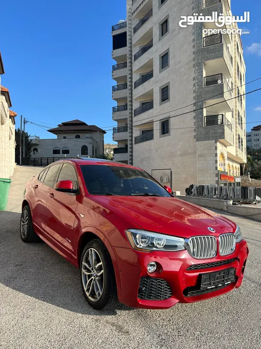 BMW X4 ام بكيج شركه ماطور 2000 بنزين توين تيربو . موديل 2015 ماشي 80000 فقط عداد حقيقي 4×4