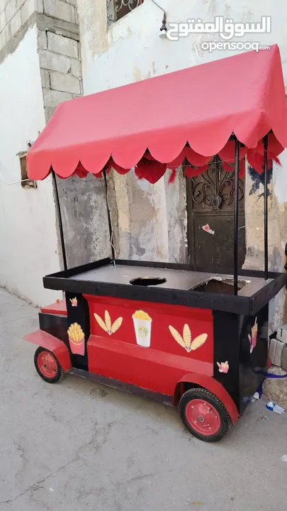 عربايه بطاطا وذره بشكل سياره تفصيل البيع الجدين