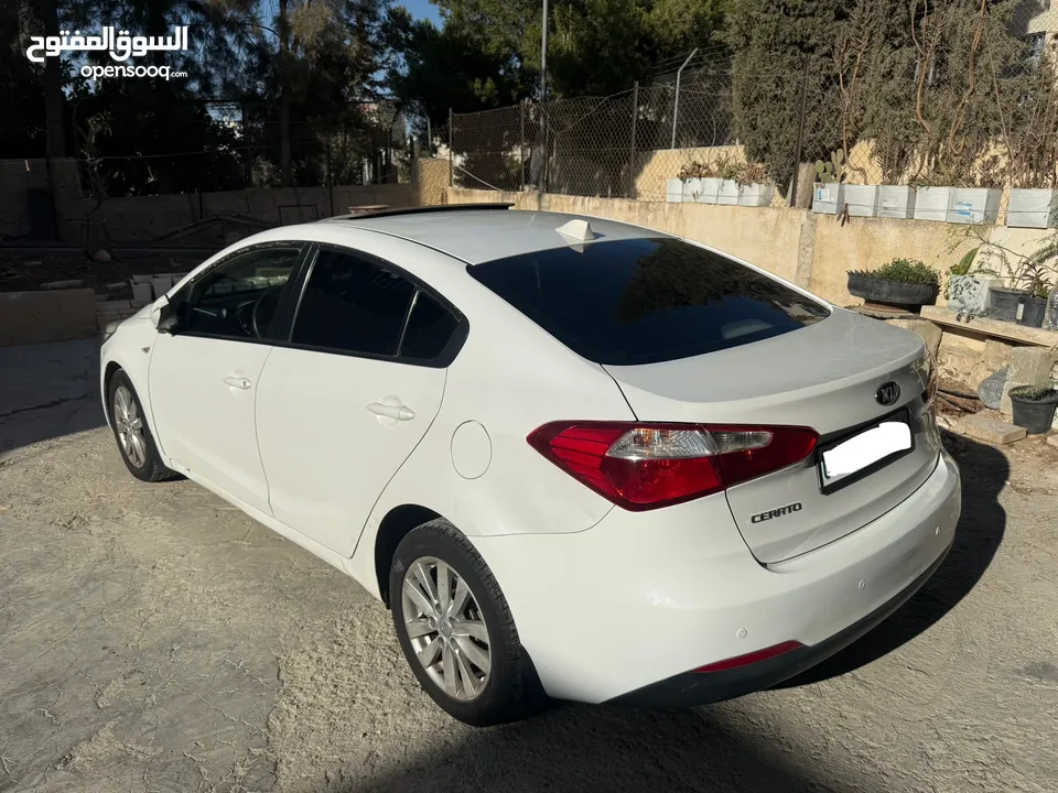 كيا سيراتو k3 ماتور 1600 نخب موديل 2014 مع فتحة سقف