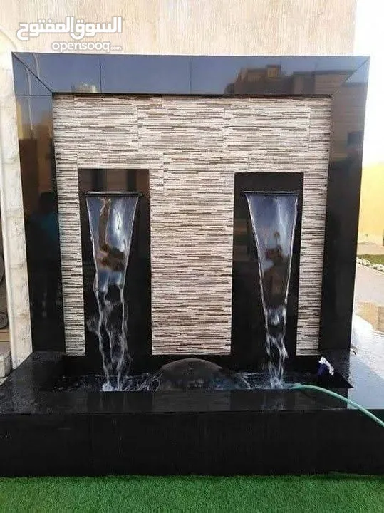 بناء شلالات الصناعيه ونوافير وبرك سباحه