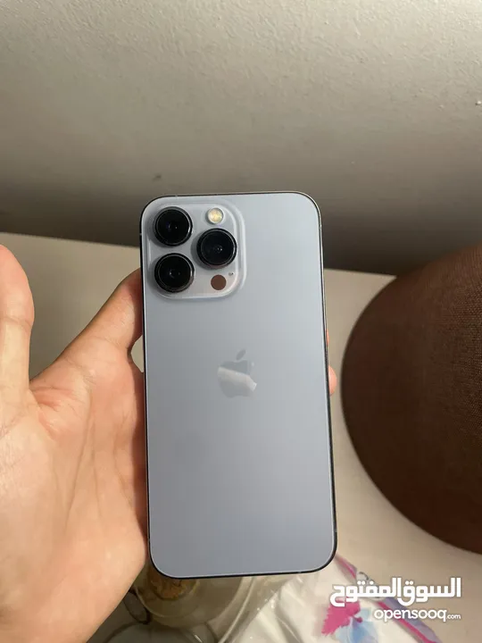 iPhone 13 pro  128. Gg Battery : 77 Color : sky blue