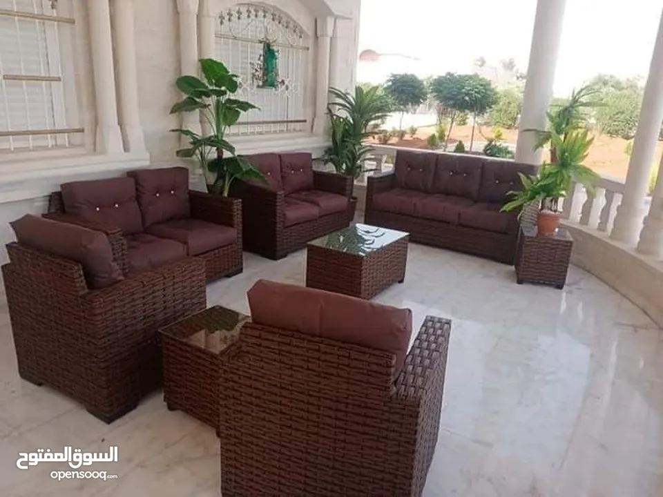 طقم راتان 5 مقاعد