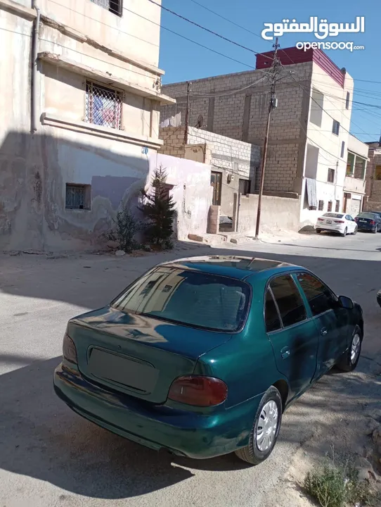 هونداي اكسنت توماتيك اصلي موديل 95 مكيف ثلاجه ترخيص شهر 3/2026 سياره زي ما بالصور واحلى
