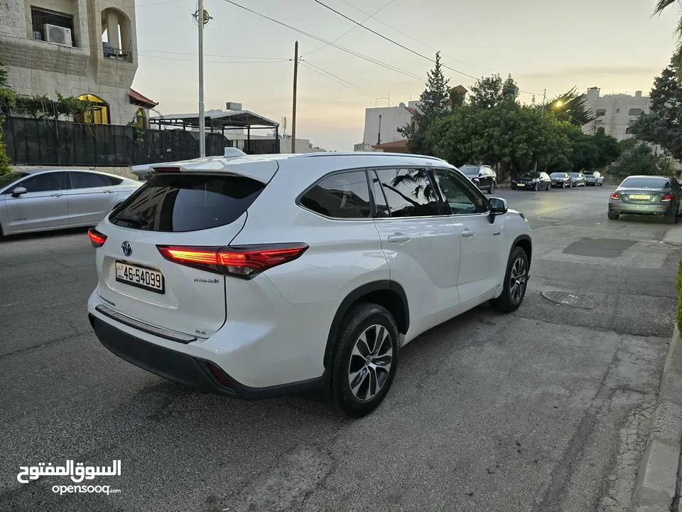 تويوتا هايلاندر 2020 هايبرد فحص كامل XLE فل كامل مع فتحه جمرك جديد بحالة الوكاله بسعر مغري