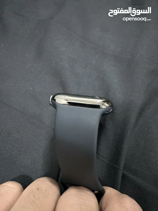 ‏Apple Watch Series 7 – ستانلس ستيل 45mm – GPS + Cellular – Graphite