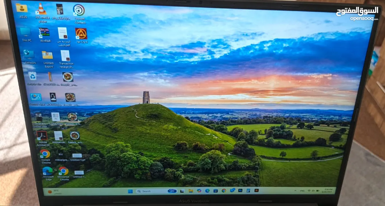عرض لا يُفوّت – لابتوب استعمال 22 يوم فقط  ASUS Vivobook شبه جديد + هدايا قيمة