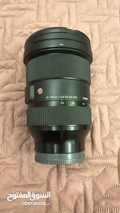 عدسة Sigma 24-70mm f/2.8 DG DN Art لسوني – حالة ممتازة