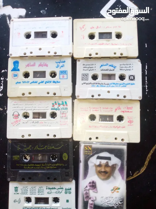 اشرطة كاسيت نسخ اصليه اجنبي وعربي وفرق عالميه أكثر من 1000 شريط اي 3 اشرطه بدينارين