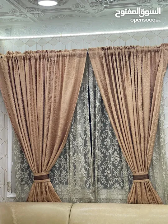curtain with net + pipe and accessories