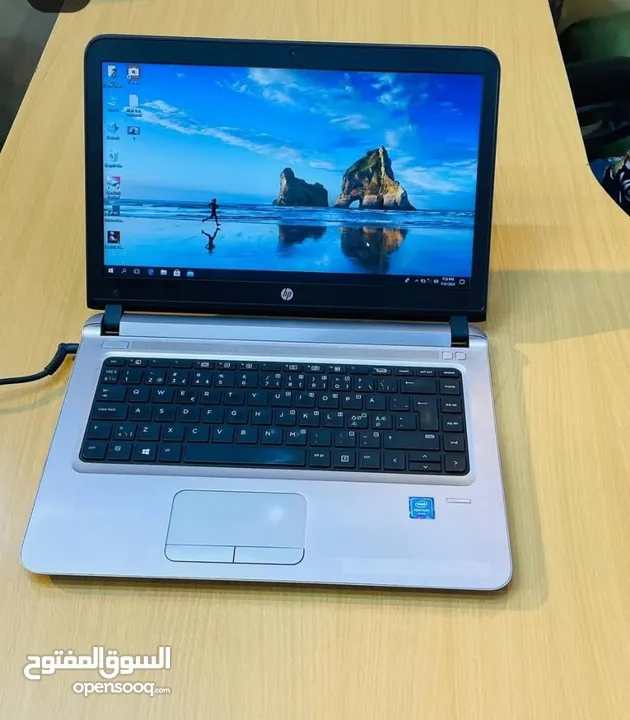 جهاز لابتوب من شركه hp proBookG3 الحيل السادس برام 8 وهارديسك 256
