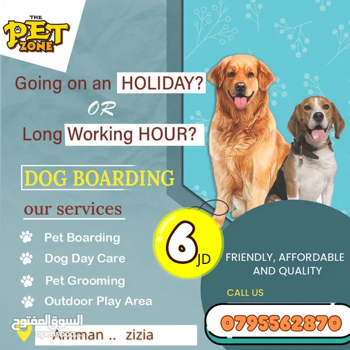 Dog boarding... The pet zone