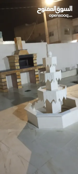 عرض على نوافير وشلالات وبابكيو حواض زريعه جميع انواع الحجر البناء والديكورات