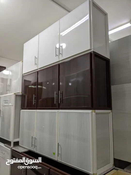 Aluminum kitchen cabinet new making and sale خزانة مطبخ ألمنيوم صناعة وبيع جديدة