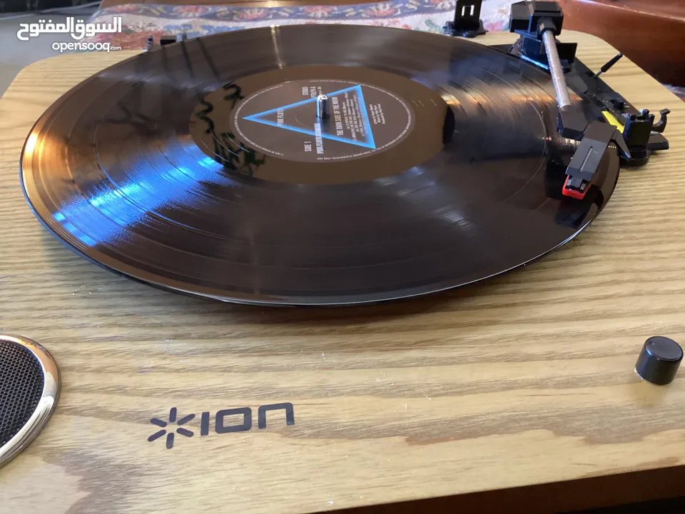 Gramophone Vinyl Record Player ION Audio Max LP Wooden Turntable جرامافون مشغل استواناط خشب
