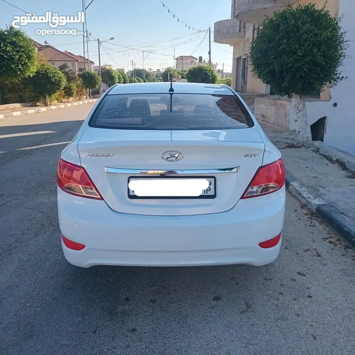 هونداي اكسنت 2016 بنزين أوتوماتيك بصمة دهان شركة