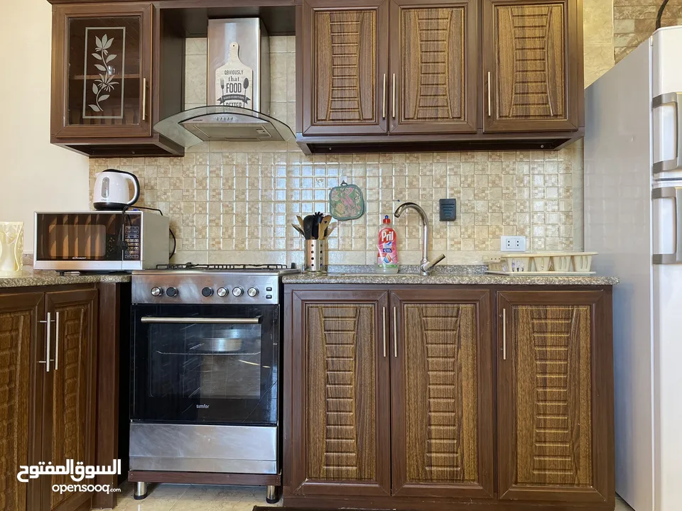 روف فخم مفروش كامل للإيجار - 100م-ضاحية الأمير راشد