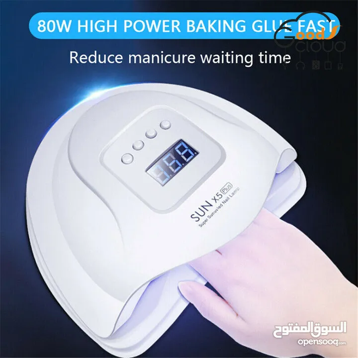 مجفف طلاء الاظافر 80 واط Nail Lamp