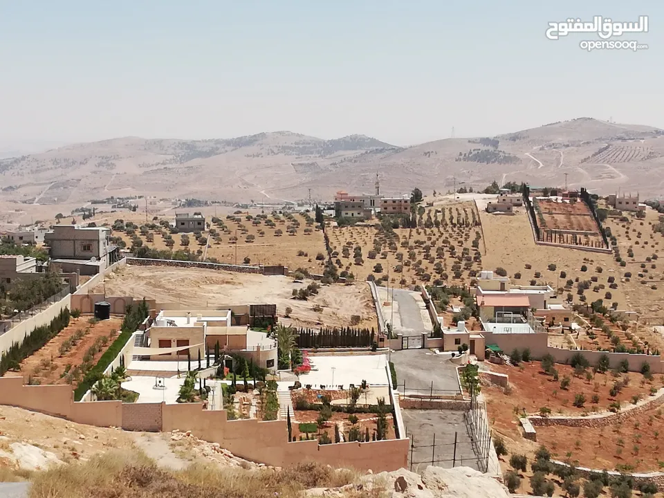 أرض للبيع في أم رمانه حوض الدغيليب بالقمة إطلالة خرافيه على عمان
