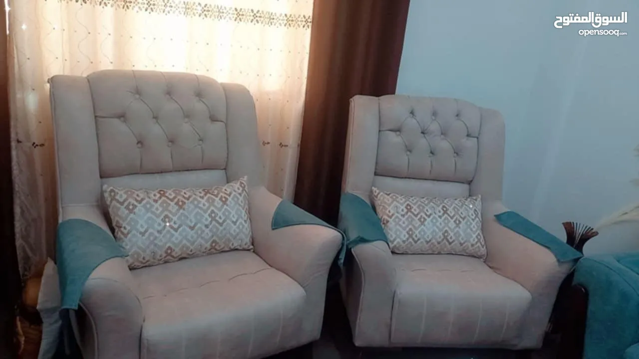 طقم كنب تفصيل بحالة الوكالة موديل تركي