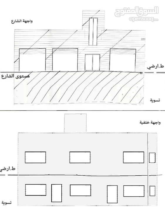 بناء للبيع - ماحص – الشارع الرئيسي – بجانب بلدية ماحص