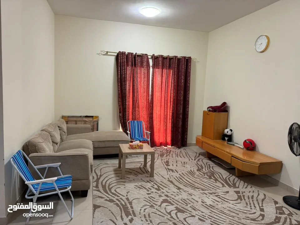 Fully Furnished 1bhk flat for rent in international city Phase-2 (Warsan-4)
