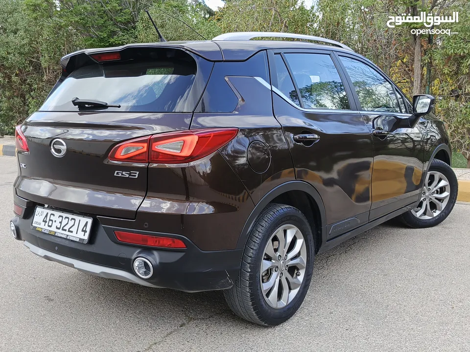 GAC GS3 جاك  موديل 2022 فحص كامل7 جيد ماشية ك 6  الف كيلو غرفة لون بني بحالة الوكالة محرك 1500 cc تي