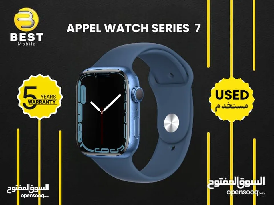 مستخدم بحالة الجديد ابل وتش سيريس 7 // appel watch series 7 used