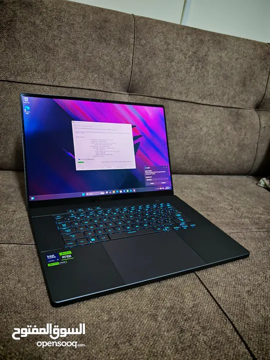 Asus Zephyrus g16 Core 9 Ultra 4070 240hz OLED بحالة الوكاله تماما