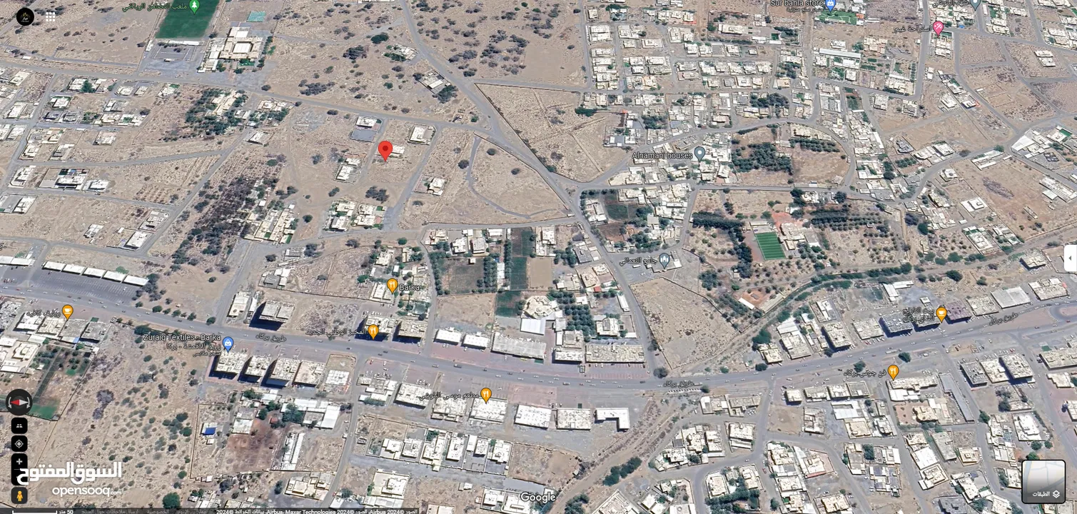 ارض سكنية للبيع ولاية بركاء - الجحيلة بالقرب من السوق مساحة الأرض: 700 متر