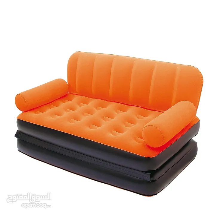 هذا كرسي قابل للنفخ يمكن استخدامه كسرير مفرد. This inflatable chair can be used as a single bed.