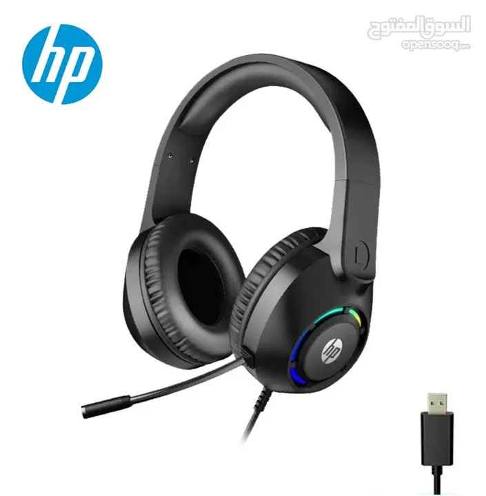 HP DHE-8023U 7.1 Surround Sound RGB Gaming USB Headset سماعات بسلك صوت محيطي اتش بي