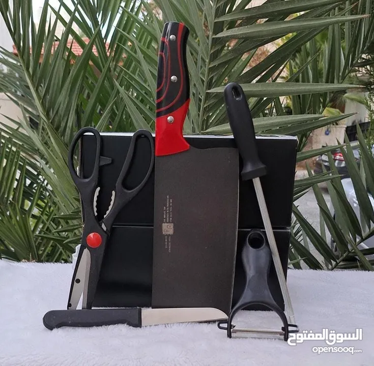 بكج سكاكين المطبخ مكون من 5 قطع قوي وحاد